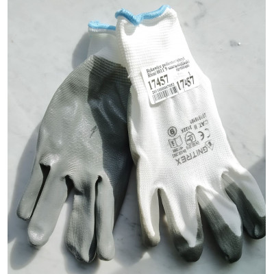 Rękawice poliester/nitryl Rteni 0011 9 szaro-niebieskie