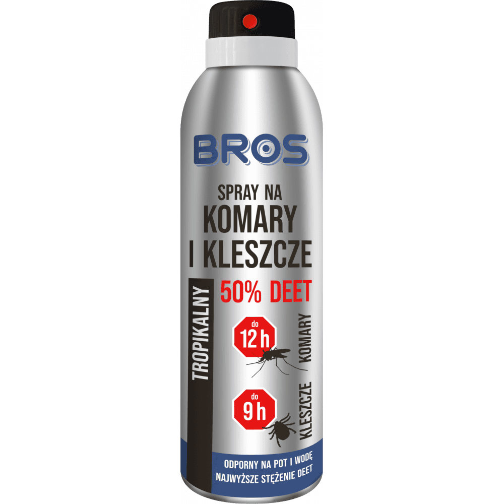 Bros Spray na komary i kleszcze 50% DEET 180ml