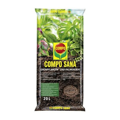 Podłoże do, roślin zielonych i palm  20l Compo Sana