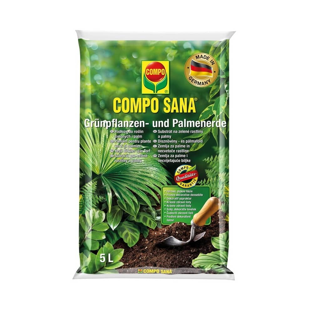 Podłoże do, roślin zielonych i palm   5l Compo Sana