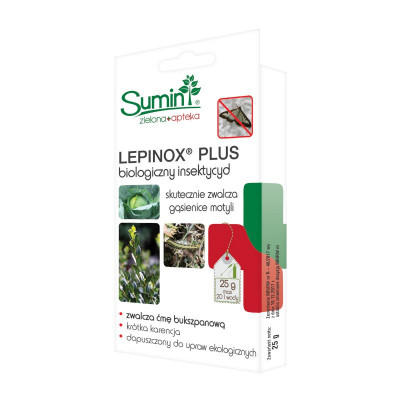 Lepinox plus  25g zwalcza ćmę bukszpanową i gąsienice /Sumin/