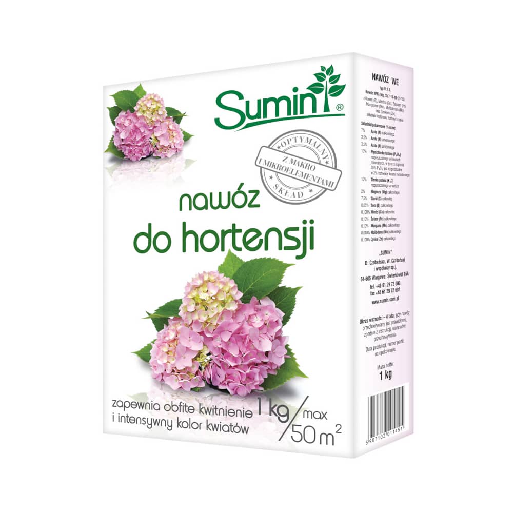 Nawóz do Hortensji 1kg karton /Sumin/