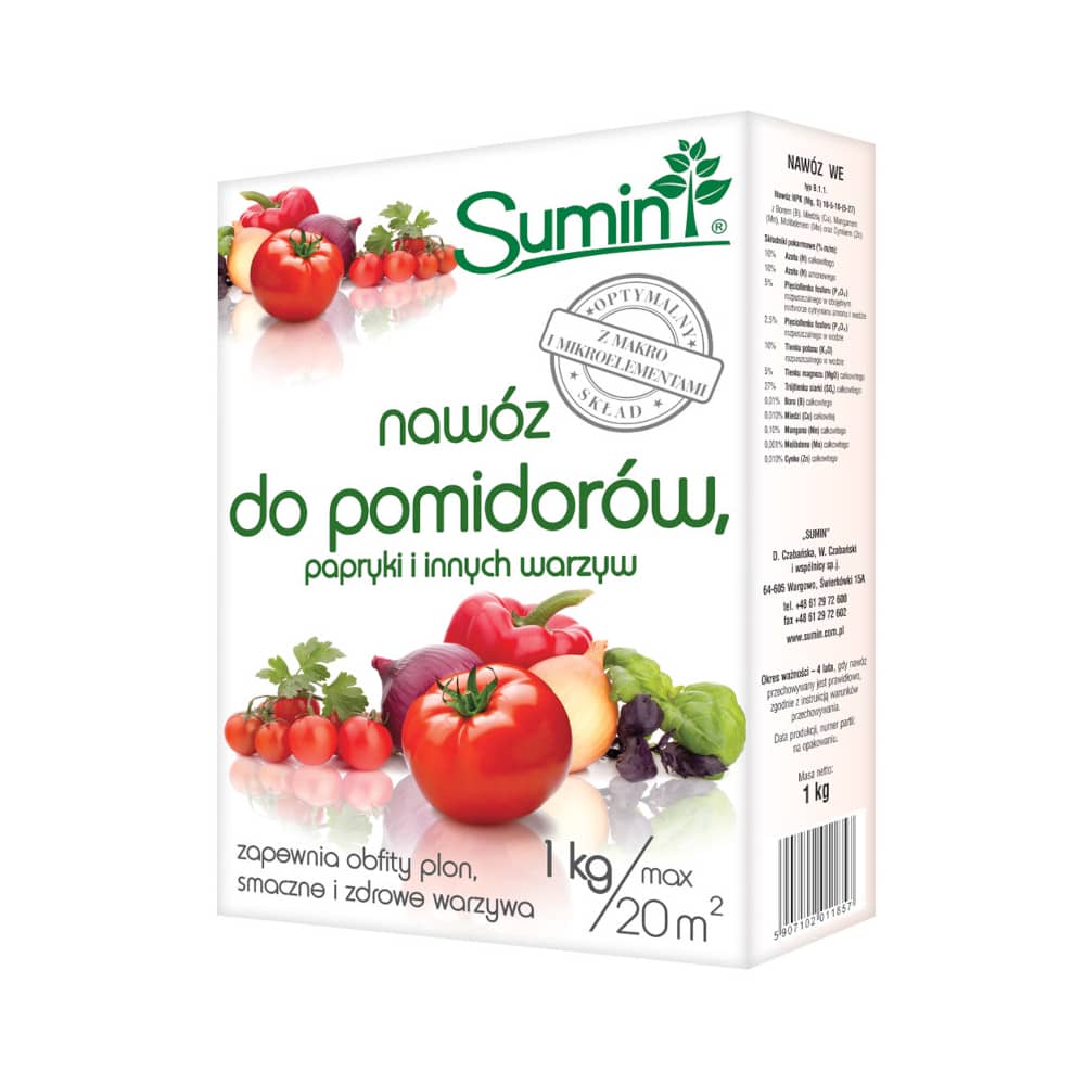Nawóz do Pomidorów i Papryki 1kg karton /Sumin/